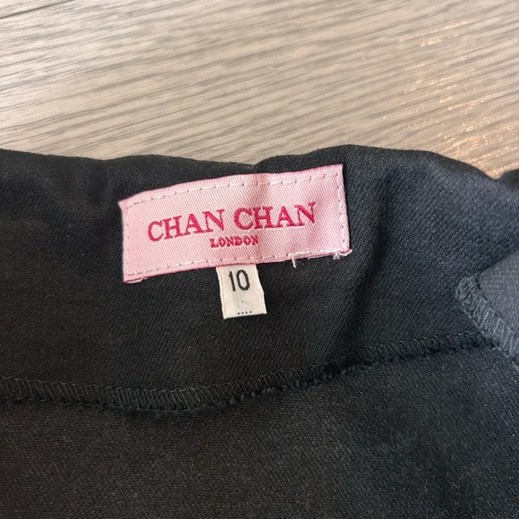 Chan Chan London Handmade Oriental Print Pleats A Line Skirt Size 10 - Picture 3 of 5